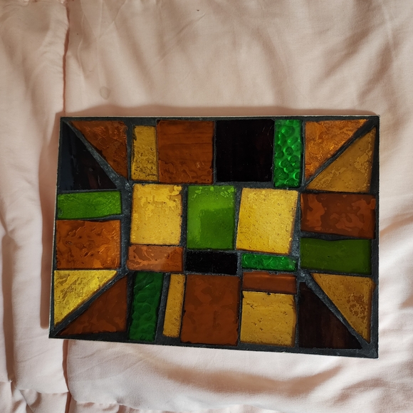 Colorful Stained Glass Art Piece - Picture 6 of 12